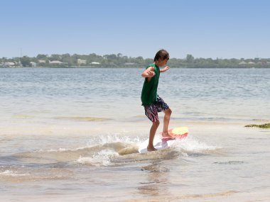 Boy Surfing clipart