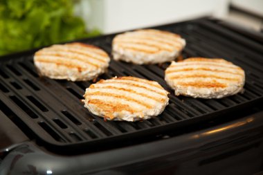 Grilling Turkey Burgers clipart