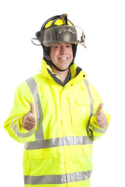 Firefighter - Two Thumbs Up clipart