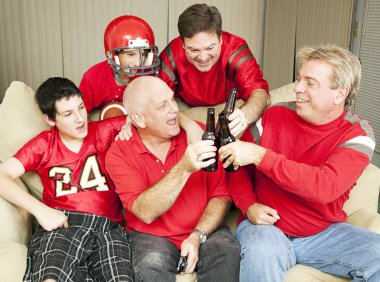 Football Fans Toast Success clipart