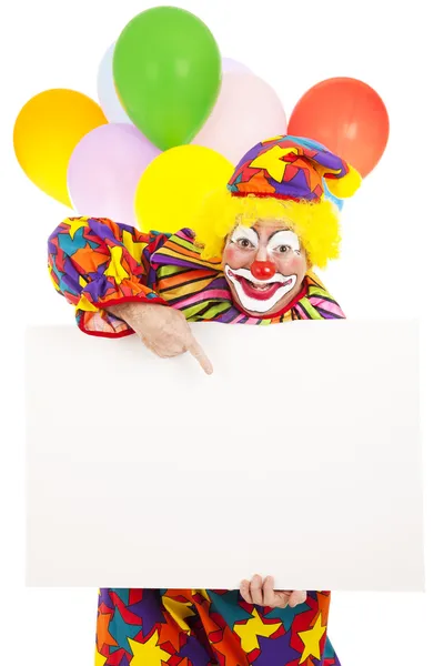 Circus clown - bericht — Stockfoto
