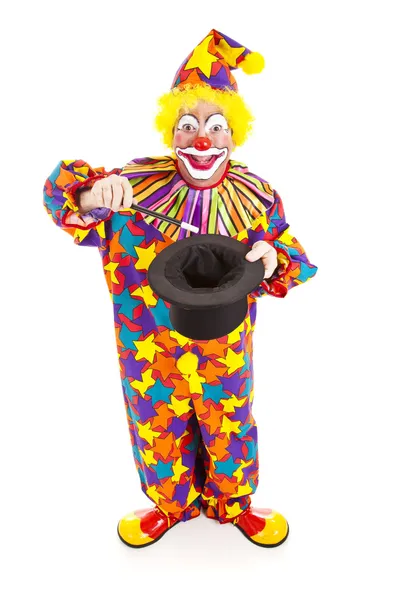 Clown mago - corpo pieno — Foto Stock