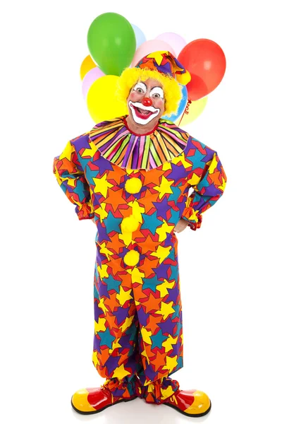 Rolig clown hela kroppen — Stockfoto