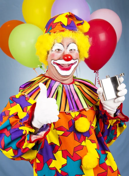 Beschwipst der betrunkene Clown — Stockfoto