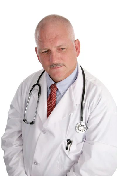 Starsze lekarz - martwi się — Zdjęcie stockowe