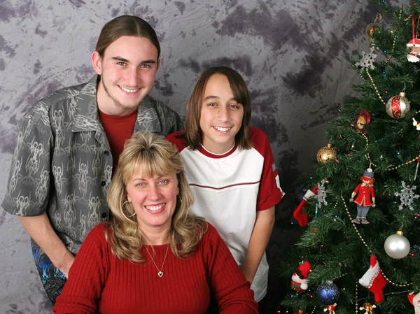 Jul familjeporträtt — Stockfoto