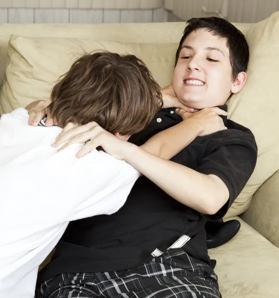 Brothers Fighting — Stock Photo, Image