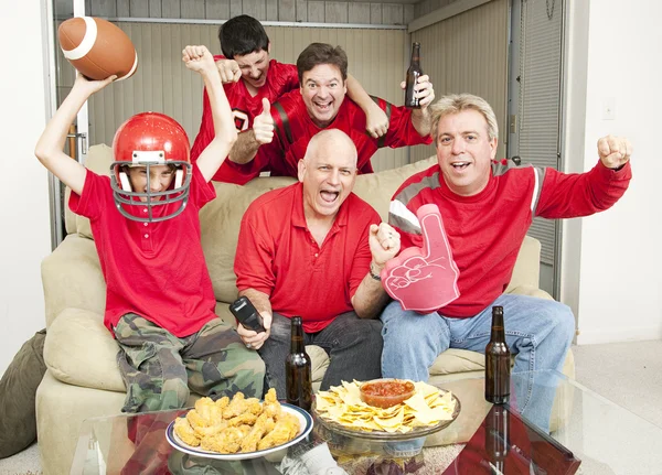 Excited Football Fans — Stock Photo, Image