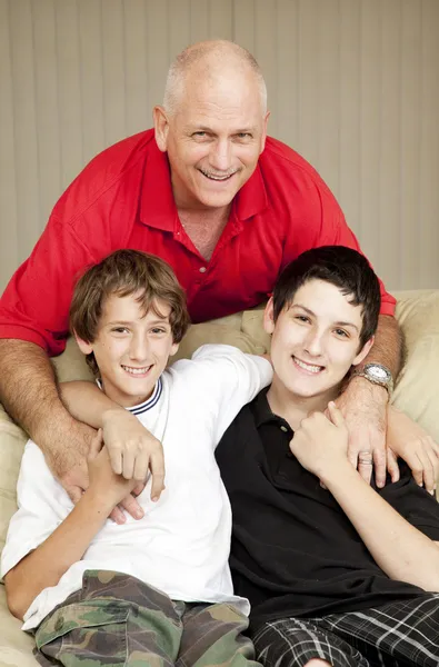 Father and Sons — Stock Photo, Image