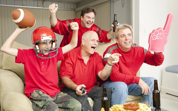 Football Fans - Touch Down — Stock Photo, Image