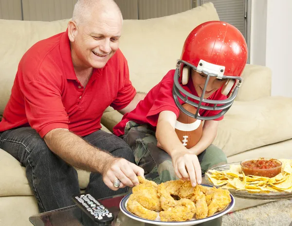 Football Fans and Snacks — Stock Photo, Image