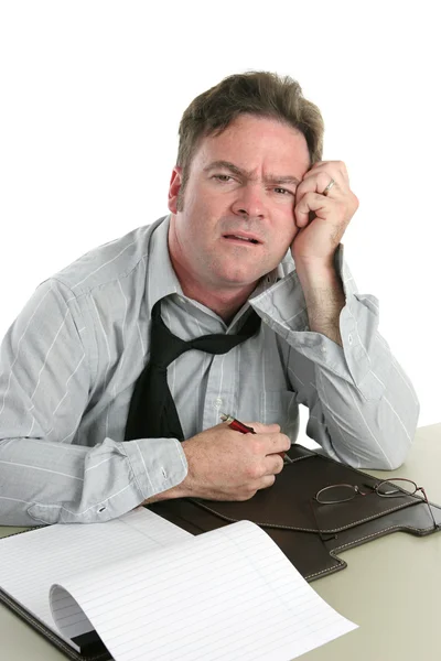 Office Worker-Trouble Concentrating — Stock Photo, Image