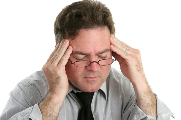 Silná bolest hlavy bolest — Stock fotografie