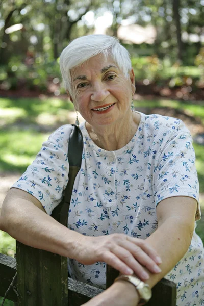 Happy Senior Lady — Stock Photo, Image