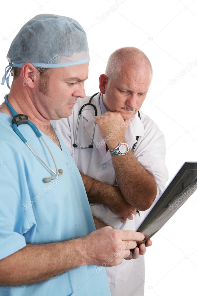 Concerned Doctors with Xrays