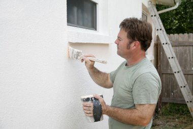 House Painter Working clipart