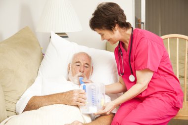 Home Nursing - Breathing Exercise clipart