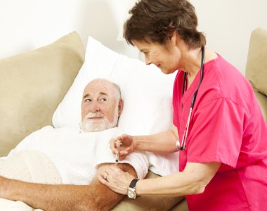 Home Nursing - Getting a Shot clipart
