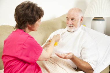 Home Nursing - Take Medicine clipart
