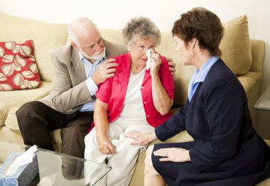 Senior Couple Grief Counseling clipart