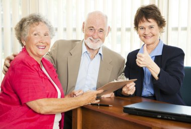 Senior Financial Advice - Thumbsup clipart