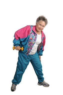 Retiree Keeps Fit clipart