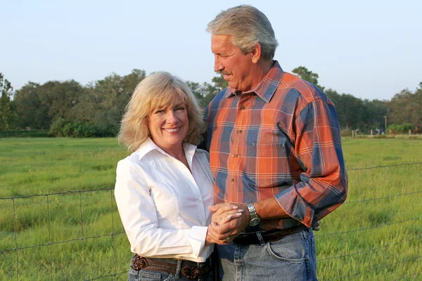 ハンサムな農場のカップル — ストック写真