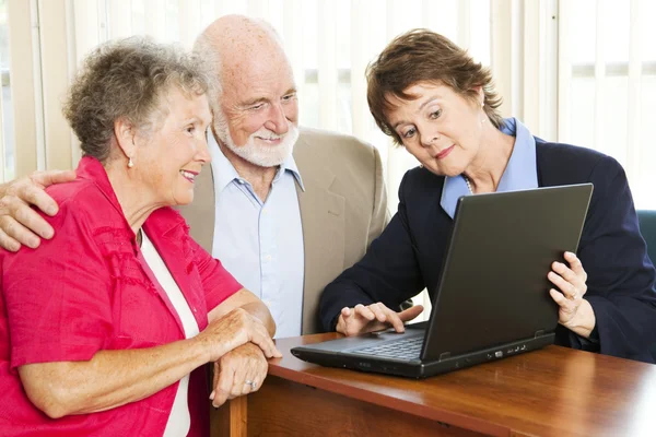 Senior Couple - Financial Advice — Stock Photo, Image