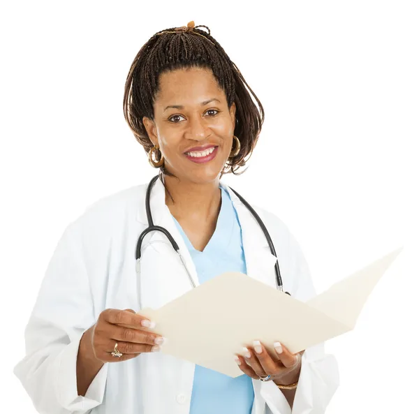 Kvinnliga afro-amerikanska läkare — Stockfoto
