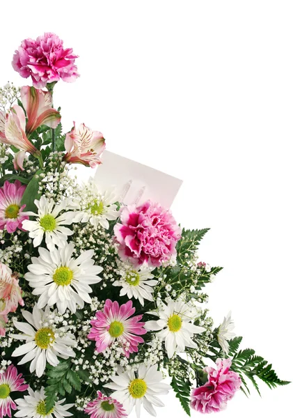Çiçek sınır hediye kartı — Stok fotoğraf