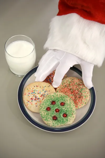 サンタのクリスマス クッキー — ストック写真