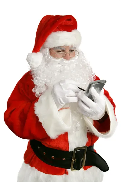 Moderner Weihnachtsmann mit Liste — Stockfoto