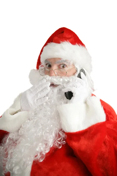 Sorpresa del teléfono celular de Santa —  Fotos de Stock