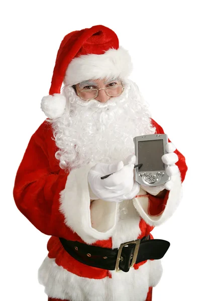 Santa con messaggio — Foto Stock