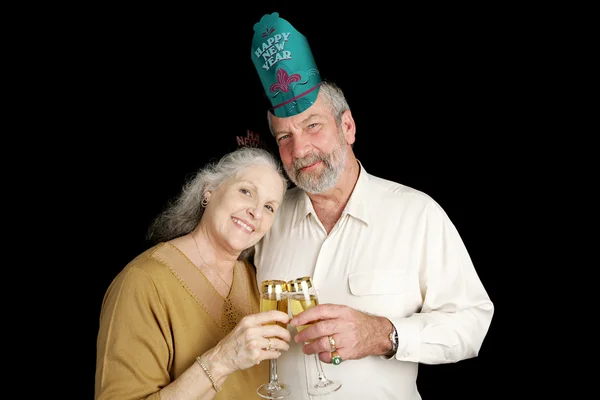 Yeni yıl çift Olgun — Stok fotoğraf