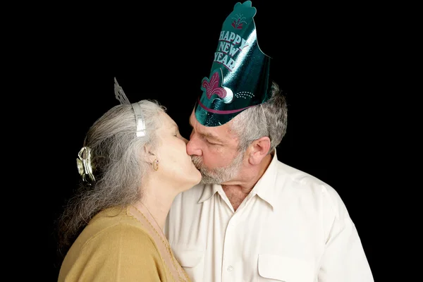 Beso de año nuevo — Foto de Stock