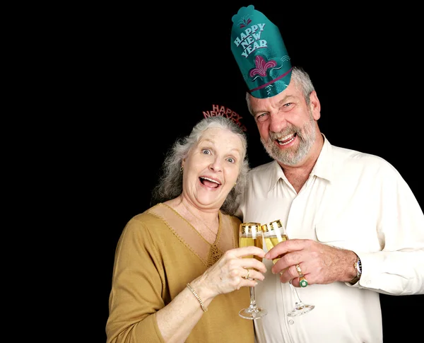 Año nuevo fiesta pareja — Foto de Stock