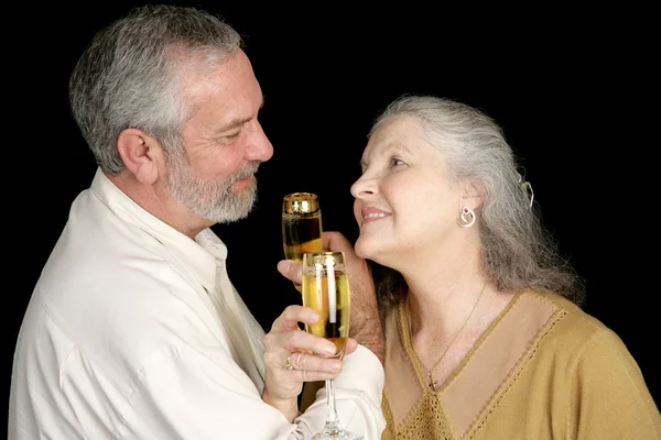 Brindisi romantico allo champagne — Foto Stock