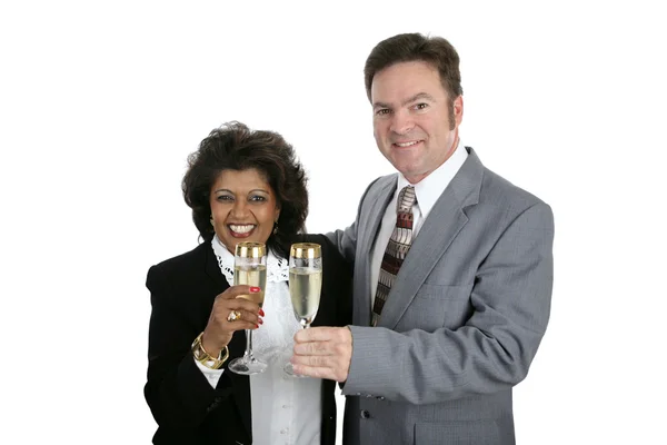 Casal com champanhe — Fotografia de Stock