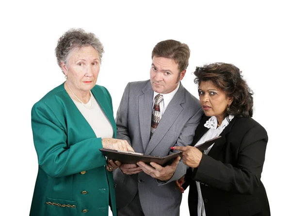 Diverse Business Group - Concerned — Stock Photo, Image