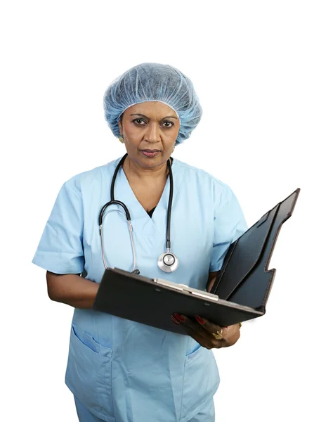 Хірургічна медсестра серйозна — стокове фото