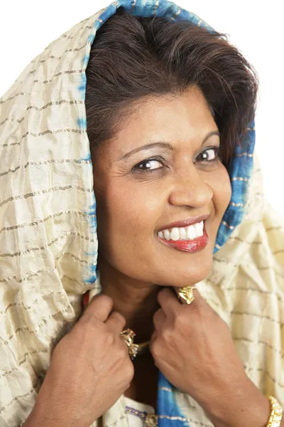 Traditionele Indiase vrouw portret — Stockfoto