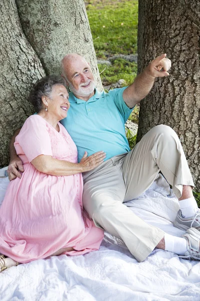 Entspannte Senioren — Stockfoto