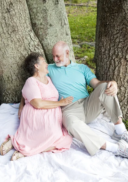 Senior koppel - romantische datum — Stockfoto