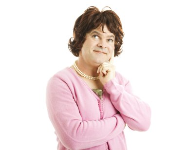 Cross Dresser - Lost in Thought clipart