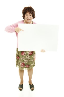 Cross Dresser with Message clipart