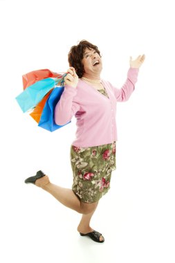 Cross Dresser Loves Shopping clipart