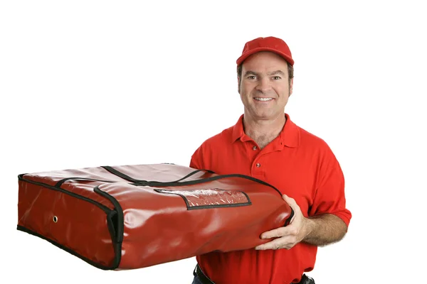Człowiek Pizza Idealna torba termiczna — Zdjęcie stockowe