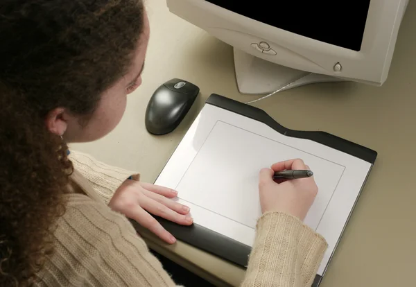 Graphic Artist Tablet — Stock Photo, Image
