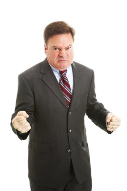 Businessman Furious clipart